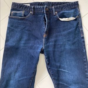 Banana Republic Navy Blue Straight Fit Denim Jeans
